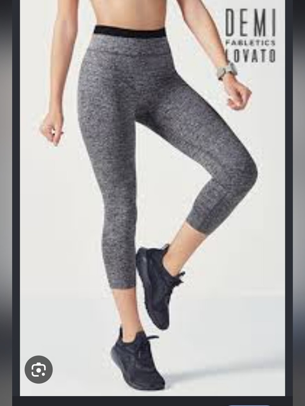 Fabletics Athletic Leggings Capri Pants with double waistband